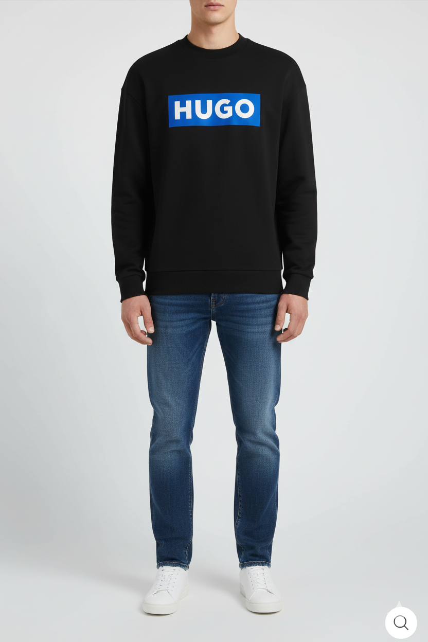 بلوفر ازرق من قدام بلوفر اسود - الصورة 1